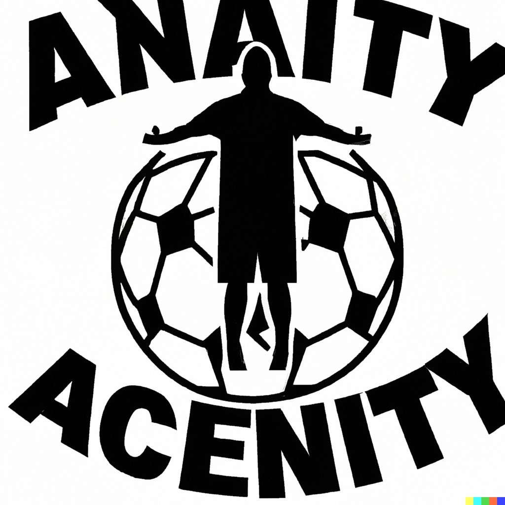 a representation of anxiety, soccer team emblem design